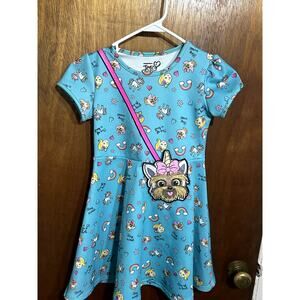 Nickelodeon JoJo Siwa Blue Dress Size 6/6X